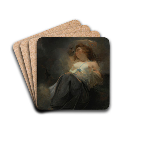 Jupiter And Io by John Hoppner Drink Coasters - set of 4