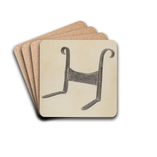 Foot Scraper by Julius Bellamy Drink Coasters - set of 4
