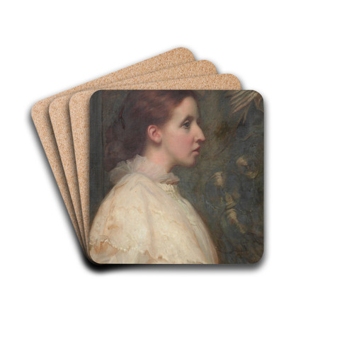 Maude Sarah Verney by William Blake Richmond Drink Coasters - set of 4