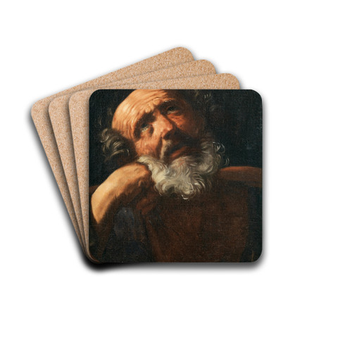 Saint Peter by Guido Reni Drink Coasters - set of 4