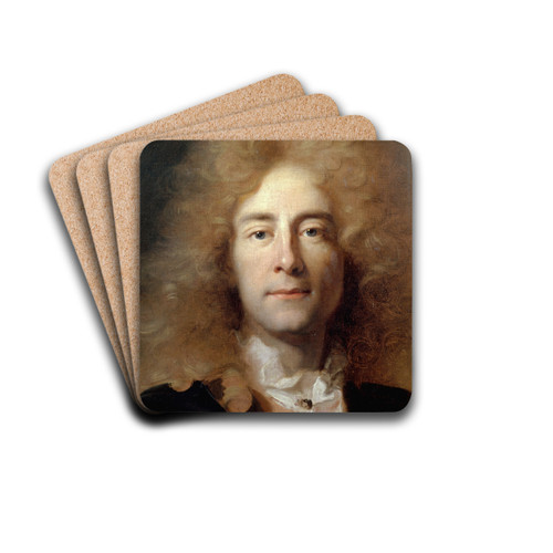 Portrait d'homme by Hyacinthe Rigaud Drink Coasters - set of 4