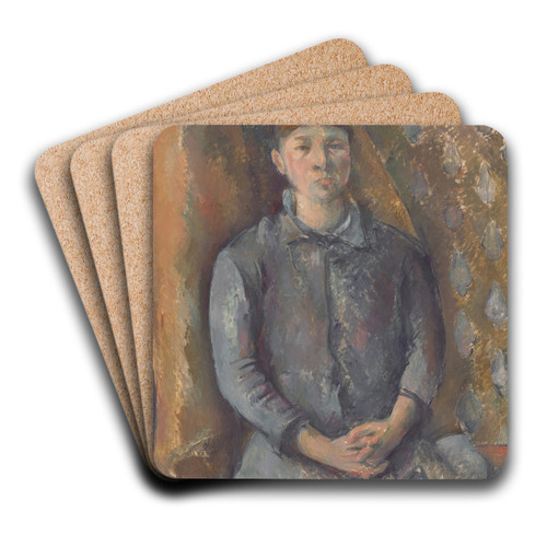 Madame Czanne by Paul Czanne Art Drink Coaster set Madame Czanne by Paul Czanne Art Drink Coaster set
