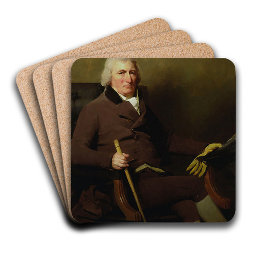 Portrait of Sir Patrick Inglis, Baronet of Sunnyside by Sir Henry Raeburn Art Drink Coaster set