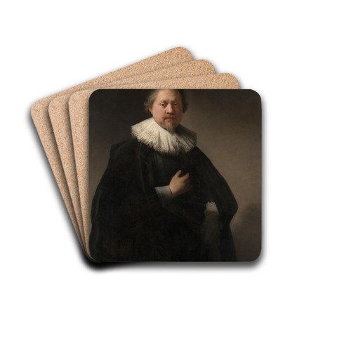 Portrait of a Man by Rembrandt van Rijn Drink Coasters - set of 4