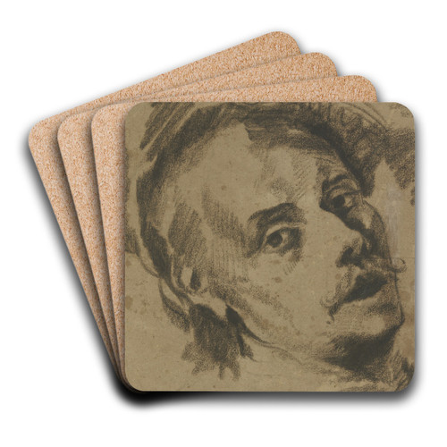 Head of a cavalier by Johann Liss Art Drink Coaster set