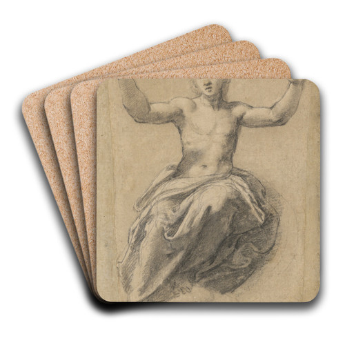 Christ in Glory by Raphael Art Drink Coaster set