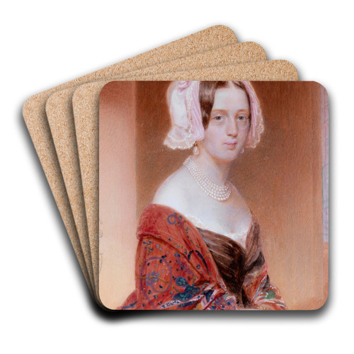 Frauenbildnis by Emanuel Thomas Peter Art Drink Coaster set