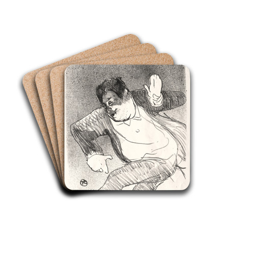Caudieux by Henri de Toulouse-Lautrec Drink Coasters - set of 4