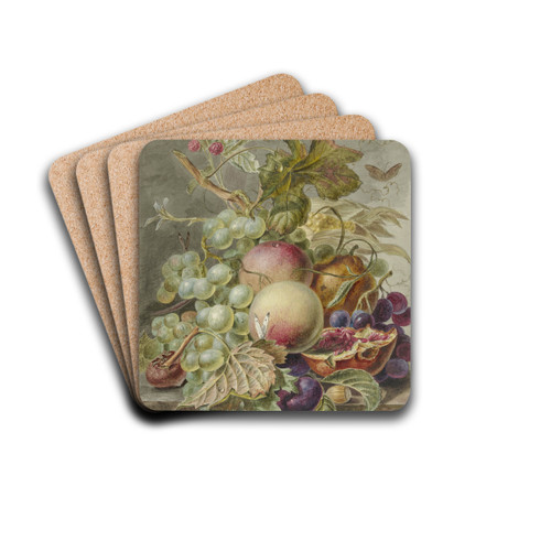 Stilleven met vruchten by Jan Evert Morel Drink Coasters - set of 4