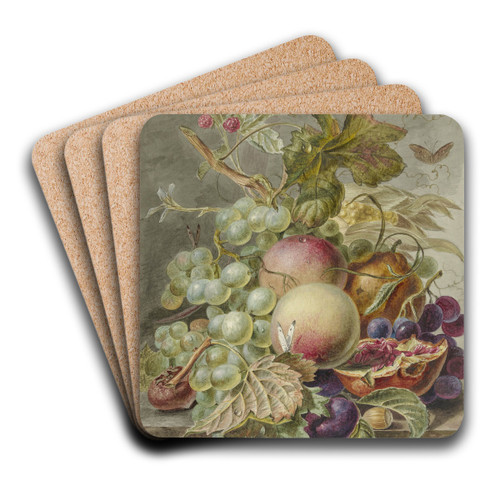 Stilleven met vruchten by Jan Evert Morel Art Drink Coaster set