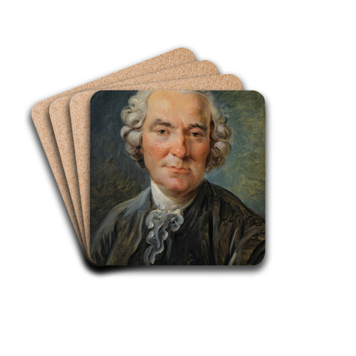 Portrait Of A Man by Jean-Simon Berthlemy Drink Coasters - set of 4