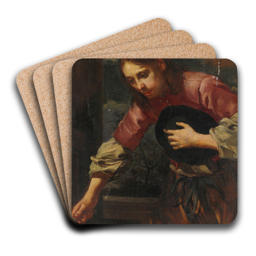 Boy With Hat by Bernardo Keilhau Art Drink Coaster set Boy With Hat by Bernardo Keilhau Art Drink Coaster set