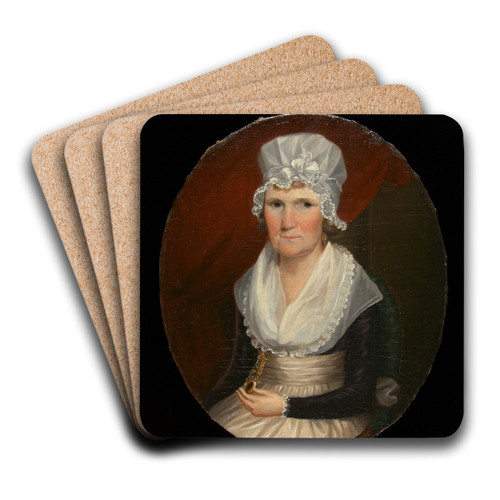 Portrait of Mrs. Robert Kermit by James Earl Art Drink Coaster set Portrait of Mrs. Robert Kermit by James Earl Art Drink Coaster set