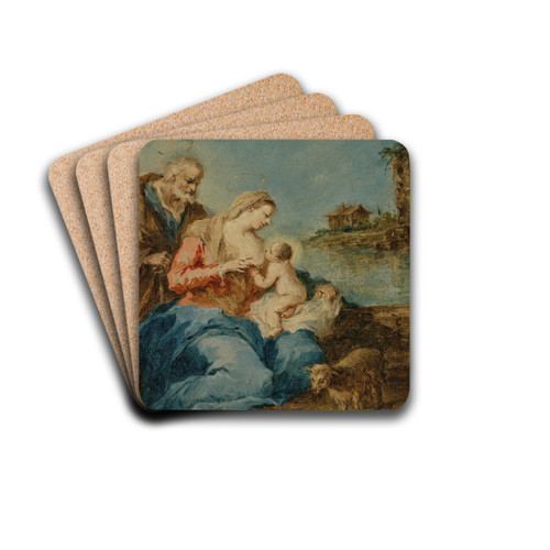 The Holy Family by Francesco Guardi Drink Coasters - set of 4