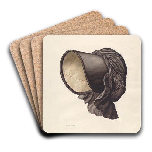 Bonnet by Lillian Causey Art Drink Coaster set