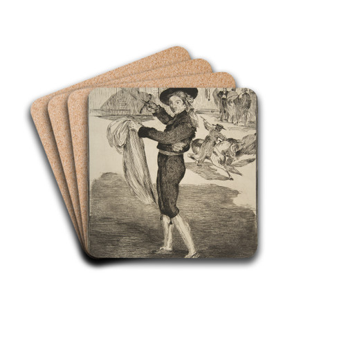 Mlle. Victorine in the Costume of an 'Espada' by douard Manet Drink Coasters - set of 4