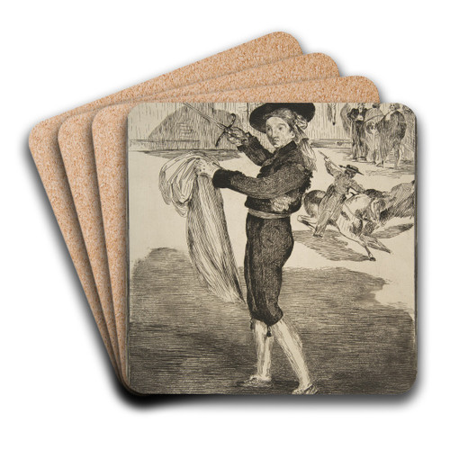Mlle. Victorine in the Costume of an 'Espada' by douard Manet Art Drink Coaster set