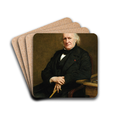 Portrait of Fortun De Vergs by Paul-Jacques-Aim Baudry Drink Coasters - set of 4