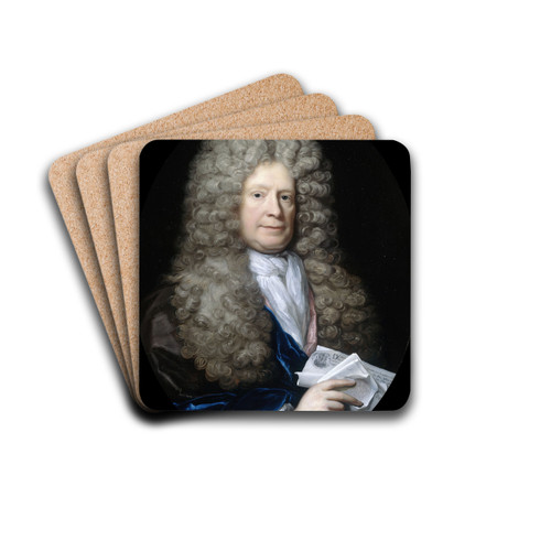 Portrait of Pieter van de Poel by Arnold Boonen Drink Coasters - set of 4
