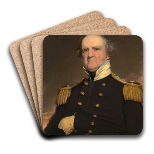 Winfield Scott by Robert Walter Weir Art Drink Coaster set