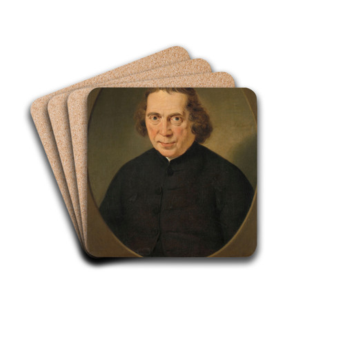 Portrait of Jan Nieuwenhuyzen by Adriaan de Lelie Drink Coasters - set of 4