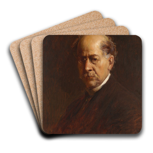 Self-portrait by Henry Mosler Art Drink Coaster set