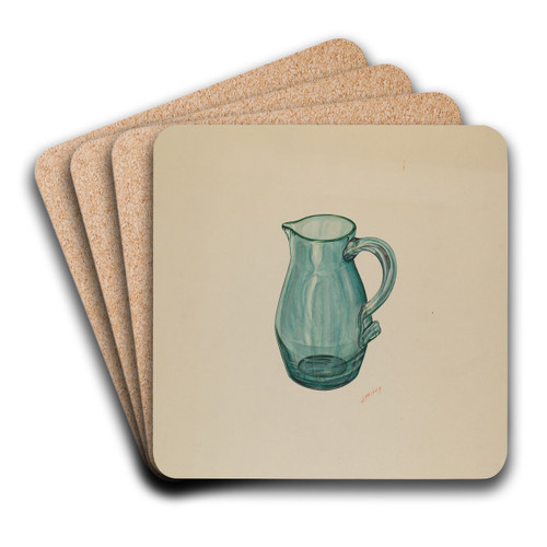 Pitcher by Joseph Mitry Art Drink Coaster set