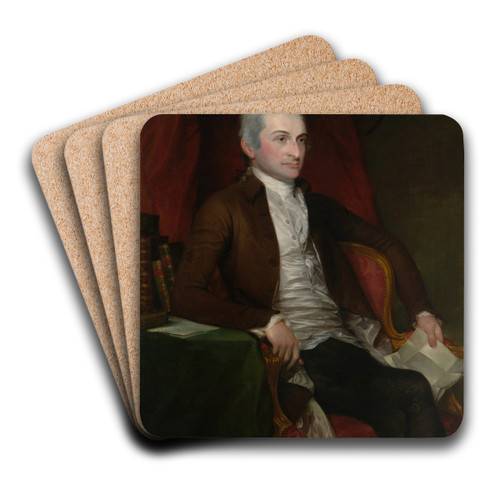John Jay by Gilbert Stuart Art Drink Coaster set
