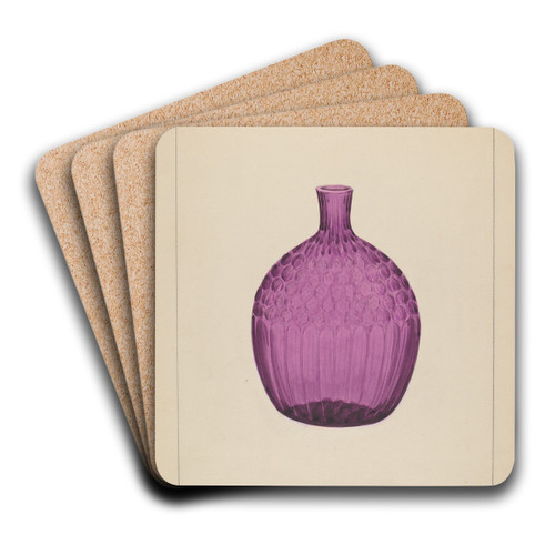 Flask by John Dana Art Drink Coaster set