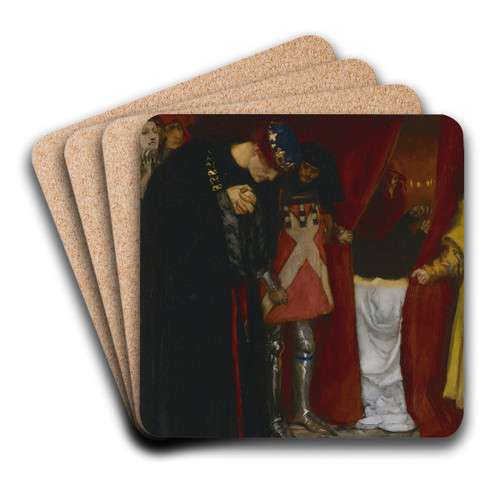 Come hither, gracious sovereign, view this body', King Henry VI, Part II, Act III, Scene II by Edwin Austin Abbey Art Drink Coaster set