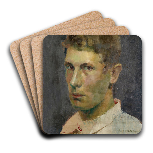 Self-Portrait by Franz Marent Art Drink Coaster set