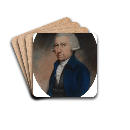 William Samuel Johnson by James Sharples Drink Coasters - set of 4