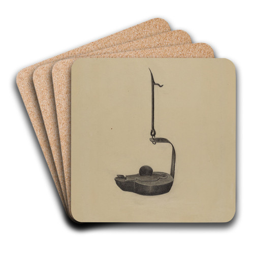 Betty Lamp by American 20th Century Art Drink Coaster set