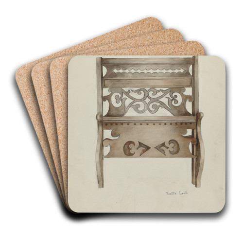 Bed by Juanita Lantz Art Drink Coaster set