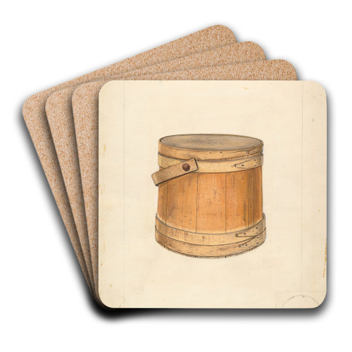 Sugar Bucket by John Jordan Art Drink Coaster set