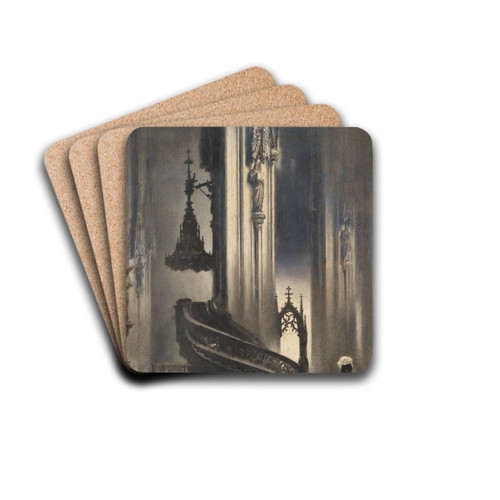 Stephansdom Pilgramkanzel by Ludwig Rsch Drink Coasters - set of 4