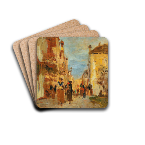 An alley in Venice by Tina Blau Drink Coasters - set of 4