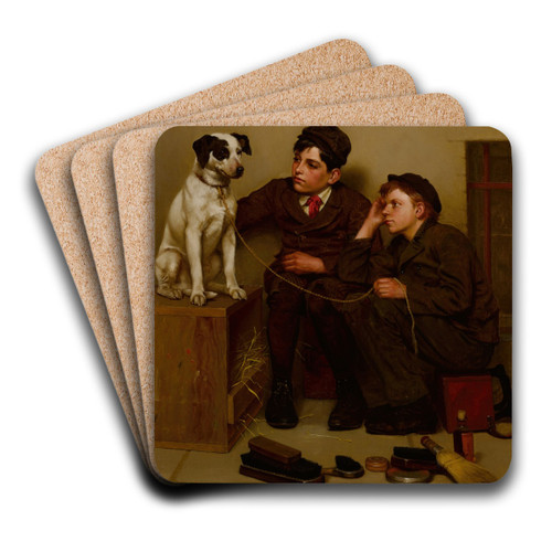 In the Hands of the Enemy by John George Brown Art Drink Coaster set
