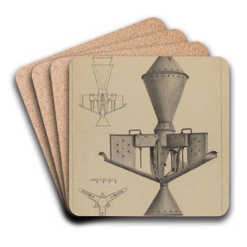 Oil Lamp by Herman Bader Art Drink Coaster set Oil Lamp by Herman Bader Art Drink Coaster set