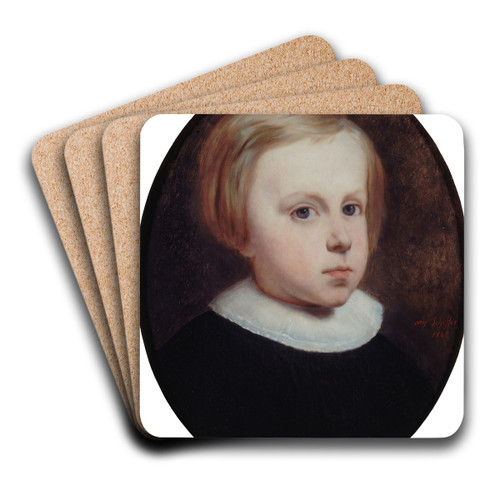 Portrait d'enfant by Ary Scheffer Art Drink Coaster set