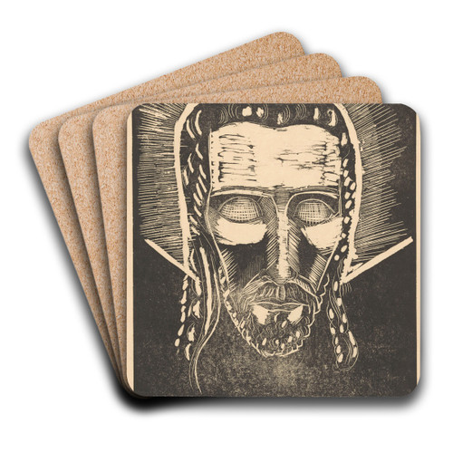 Hoofd van Christus met aureool by Lodewijk Schelfhout Art Drink Coaster set Hoofd van Christus met aureool by Lodewijk Schelfhout Art Drink Coaster set