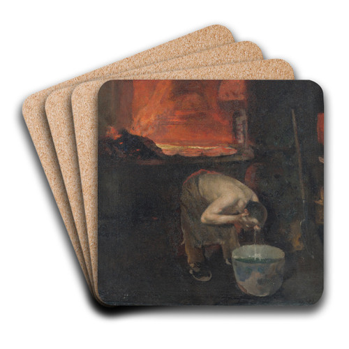 After Work by Dominik Skuteck Art Drink Coaster set