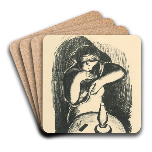 Toaleta pri lampe by Mikul Galanda Art Drink Coaster set Toaleta pri lampe by Mikul Galanda Art Drink Coaster set