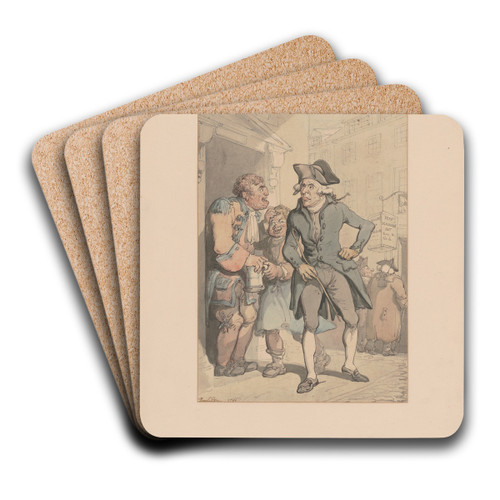 Wulgar language by Thomas Rowlandson Art Drink Coaster set Wulgar language by Thomas Rowlandson Art Drink Coaster set