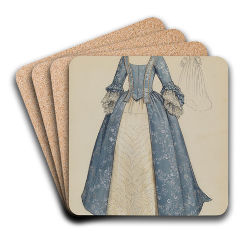Dress by Jean Peszel Art Drink Coaster set