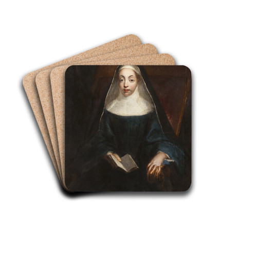 A Nun by Francesco Trevisani Drink Coasters - set of 4