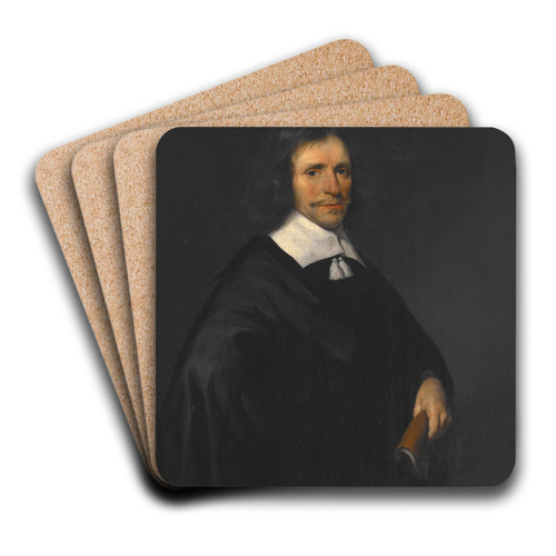 Portrait of a Man by Gerard ter Borch Art Drink Coaster set