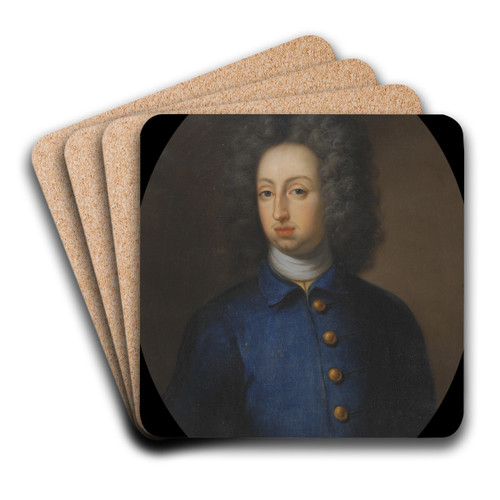 Karl XI, King of Sweden by David Klcker Ehrenstrahl Art Drink Coaster set
