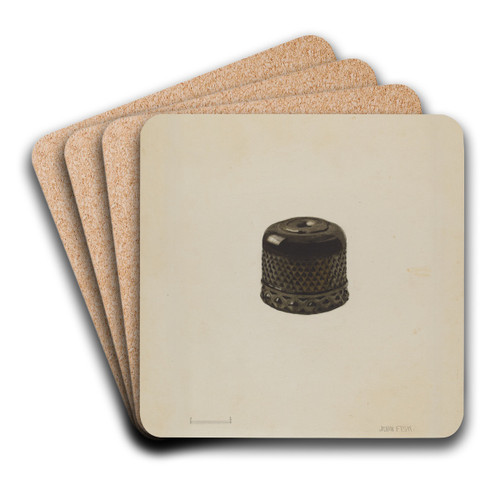 Inkwell by John Fisk Art Drink Coaster set