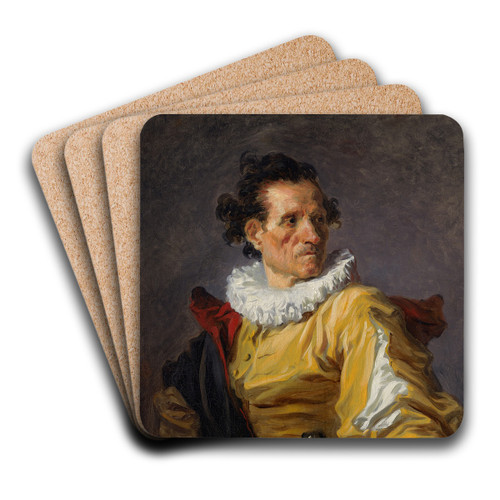 The Warrior by Jean-Honor Fragonard Art Drink Coaster set